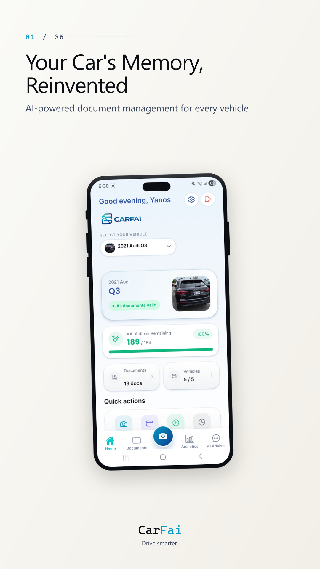 Accueil — La mémoire de votre voiture, réinventée